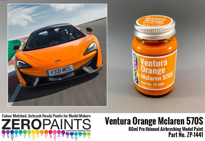 Boxart McLaren 570S Ventura Orange (Pearl) ZP-1441 Zero Paints