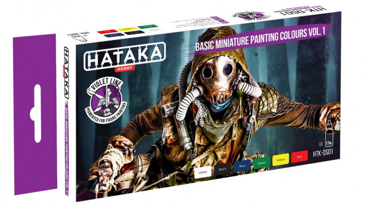 Boxart Basic Miniature Painting Colours Vol.1  Hataka Hobby Orange Line