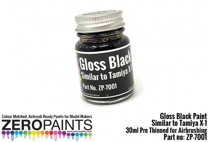 Boxart Gloss Black - Similar to Tamiya X1  Zero Paints