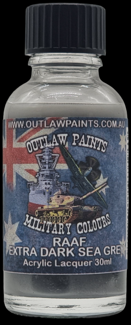 Boxart Australian Military Colour - Extra Dark Sea Grey BS381C/640 OP129MIL Outlaw Paints