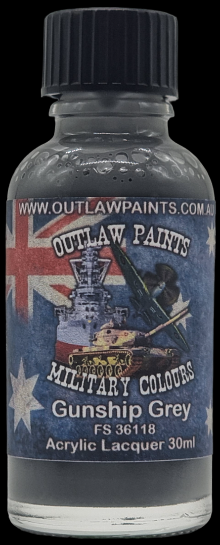 Boxart Australian Military Colour - Gunship Grey FS36118 OP131MIL Outlaw Paints