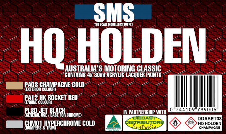 Boxart Holden HQ Colour Set #3 - Champagne Gold  SMS