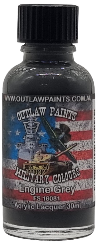 Boxart US Military Colour - Engine Grey FS16081 OP032MIL Outlaw Paints
