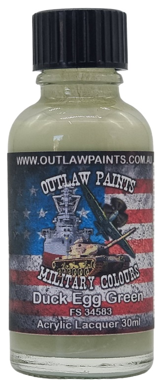 Boxart US Military Colour - Duck Egg Green FS34583 OP033MIL Outlaw Paints