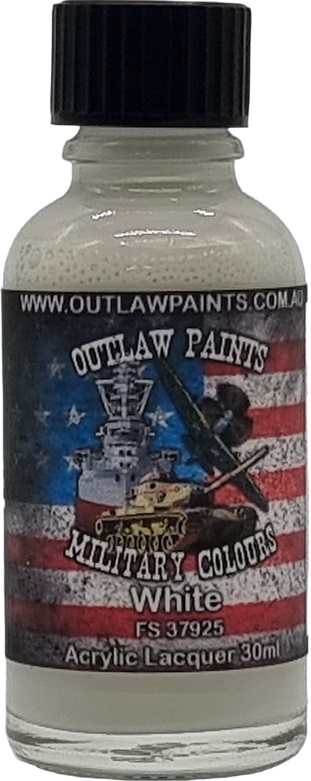 Boxart US Military Colour - White FS37925 OP103MIL Outlaw Paints