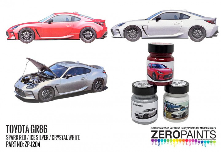 Boxart Toyota GR86 Crystal White  Zero Paints