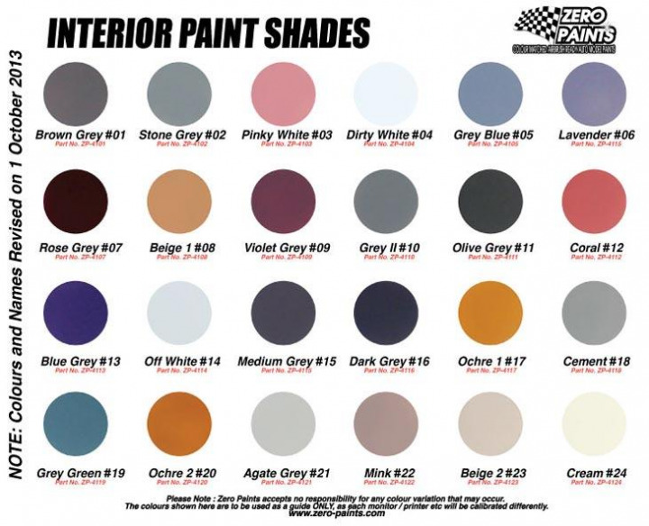 Boxart Interior Paints - Pinky White  Zero Paints