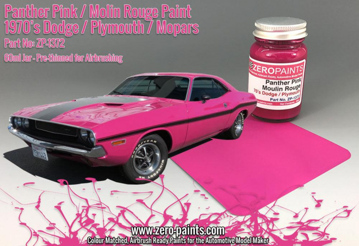 Boxart Panther Pink / Moulin Rouge 70's Dodge / Plymouth  Zero Paints