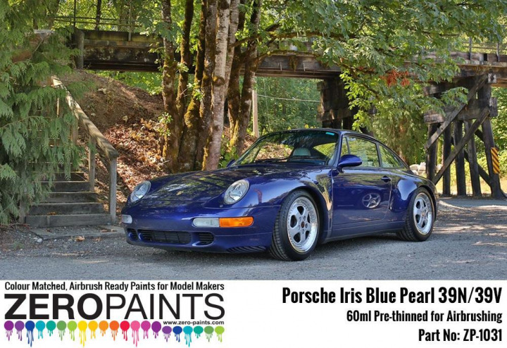 Boxart Iris Blue Pearl Porsche - 39N/39V ZP-1031 / 39N/39V Zero Paints