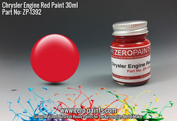 Boxart Chrysler USA Engine Red  Zero Paints