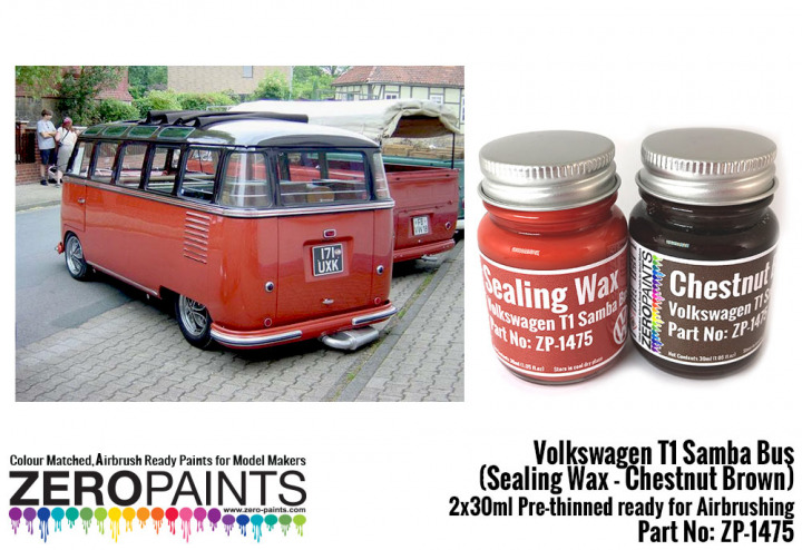 Boxart Volkswagen T1 Samba Bus (Sealing Wax - Chestnut Brown)  Zero Paints