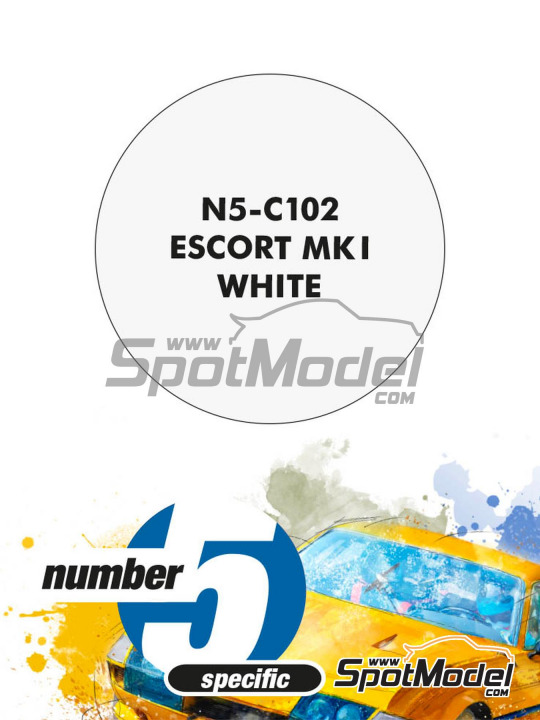 Boxart Escort Mk I White  Number Five