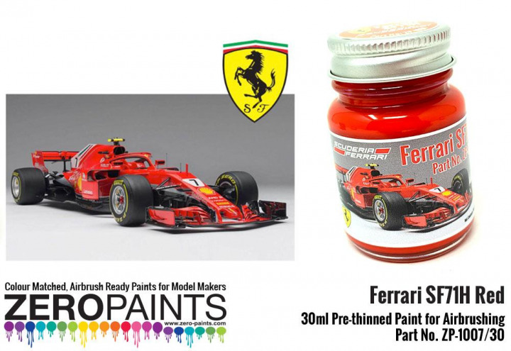 Boxart Ferrari SF71H Red ZP-1007/30 Zero Paints