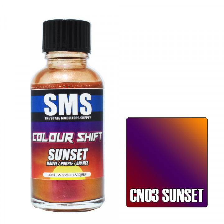 Boxart Colour Shift - SUNSET (MAUVE / PURPLE / ORANGE) CN03 SMS