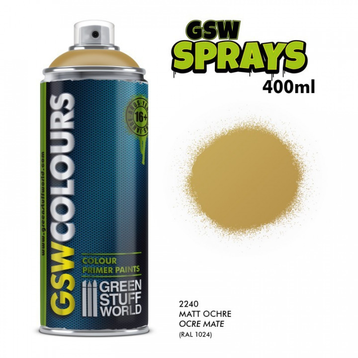 Boxart Spray Primer Ochre  Green Stuff World