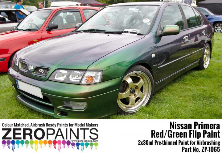 Boxart Nissan Primera Mystic Green (Red/Green) Flip  Zero Paints