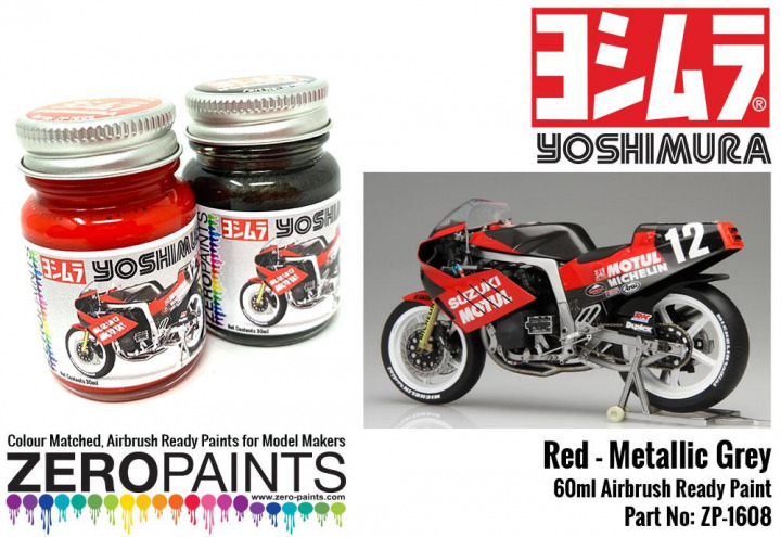 Boxart Yoshimura (Suzuki GSX-R750) Red and Metallic Grey  Zero Paints