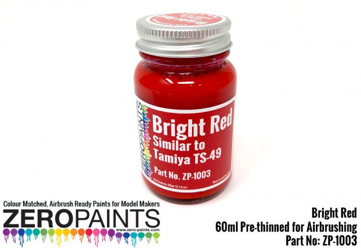 Boxart Bright Red - Similar to Tamiya TS49  Zero Paints