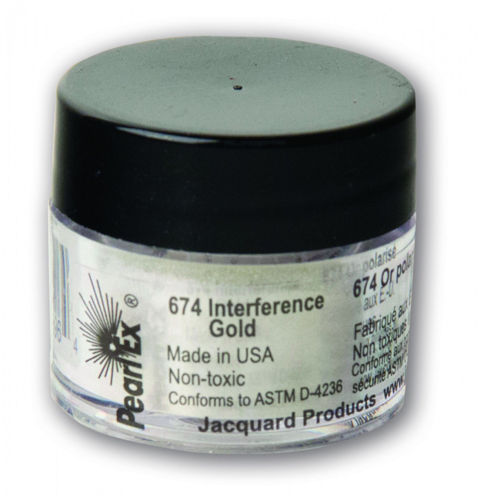 Boxart Interference Gold JPXU674 Pearl Ex Powdered Pigments