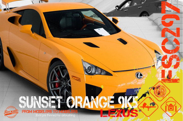 Boxart Sunset Orange 9K5 Lexus  Fire Scale Colors