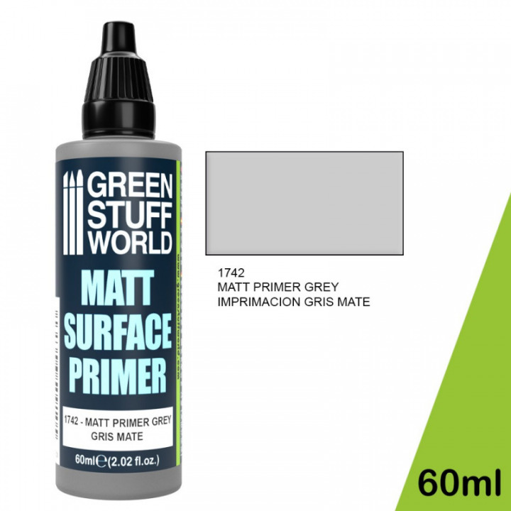 Boxart Matt Surface Primer Grey  Green Stuff World