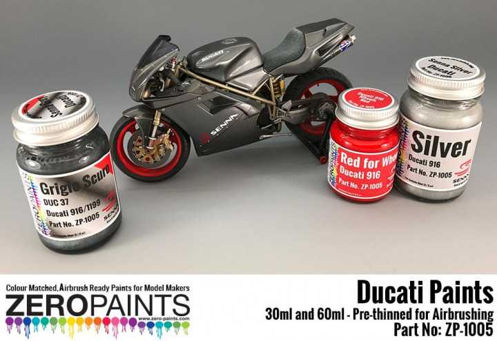 Boxart Ducati Paints Red for 916 Wheels (Senna Rosso)  Zero Paints