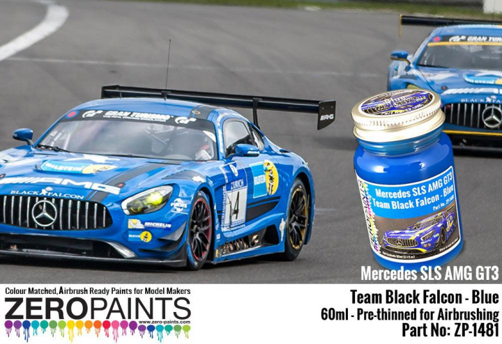 Boxart Mercedes AMG GT3 Team Black Falcon Blue  Zero Paints