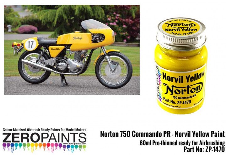 Boxart Norton 750 Commando PR - Norvil Yellow  Zero Paints