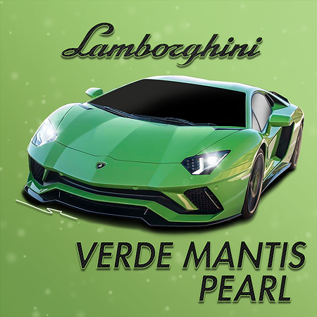 Boxart Lamborghini Verde Mantis Pearl  Splash Paints