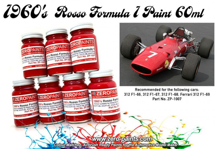 Boxart Rosso Formula 1 1960's ZP-1007 Zero Paints