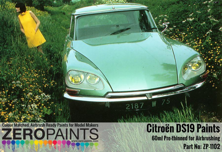 Boxart Citroën DS19 - Gris Typhon 147  Zero Paints