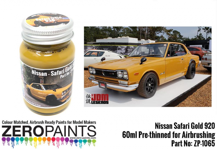 Boxart Nissan Safari Gold 920 Paint (240Z - Hakosuka) Ltd Edition  Zero Paints