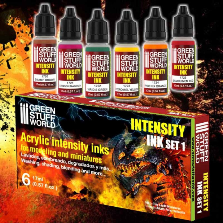 Boxart Intensity Inks Set 1 8436554368501ES Green Stuff World