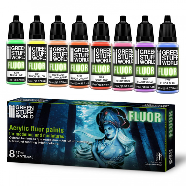 Boxart Fluor Paints 8436554368525ES Green Stuff World