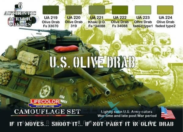 Boxart US Olive Drab Set  Lifecolor