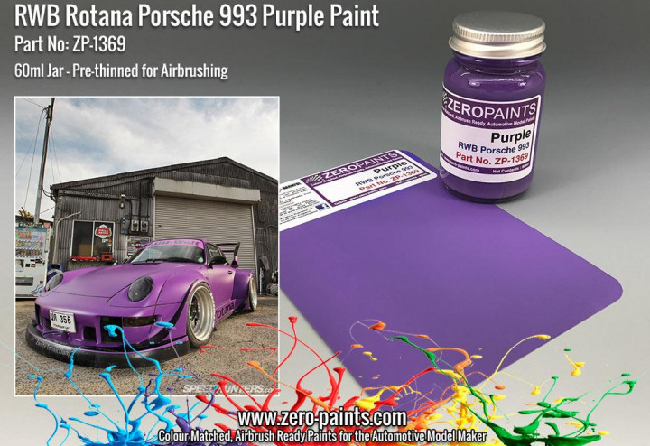 Boxart RWB Rotana Porsche 993 Purple  Zero Paints