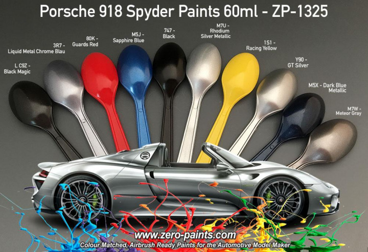 Boxart Porsche Pure White LC9A ZP-1325 L C9A Zero Paints