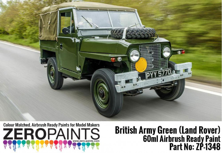 Boxart British Army Green (Land Rovers)  Zero Paints