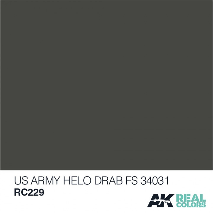 Boxart US Army Helo Drab FS 34031  AK Real Colors