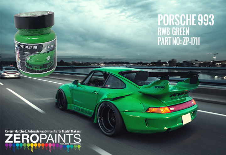 Boxart RBW Green - Porsche 993  Zero Paints