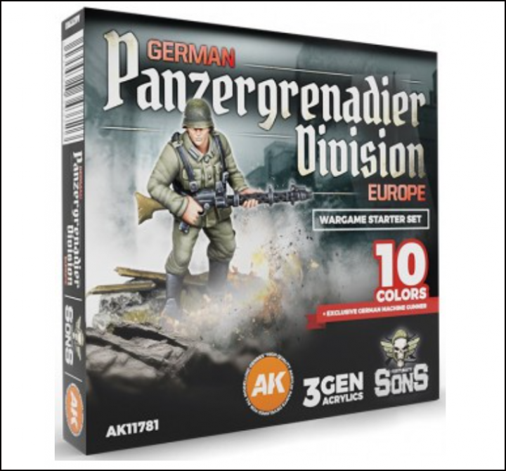 Boxart panzer grenadier division Europe AK 11781 AK 3rd Generation - Figure