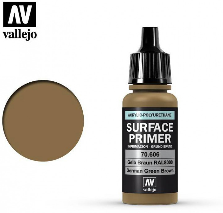 Boxart German Green Brown - RAL 8000 70.606 Vallejo Surface Primer