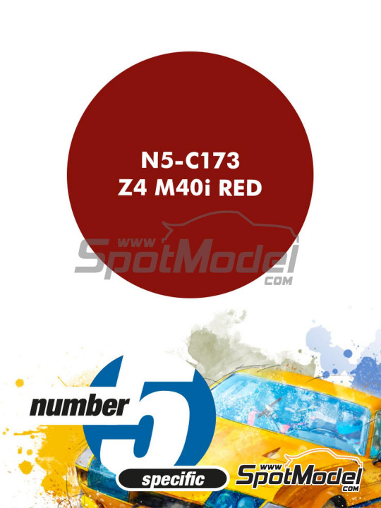 Boxart Z4 M40i Red  Number Five