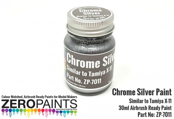 Boxart Chrome Silver - Similar to Tamiya X11  Zero Paints