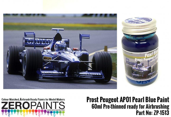 Boxart Prost Peugeot AP01 Pearl Blue  Zero Paints