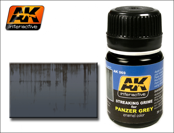 Boxart Streaking Grime for Panzer Grey AK 069 AK Interactive