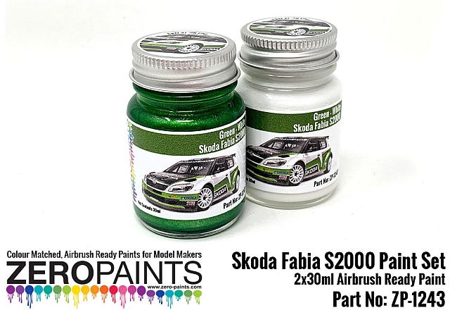 Boxart Skoda Fabia S2000 Evo (for Belkits) Paint Set  Zero Paints