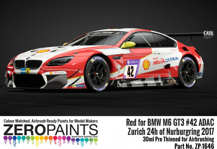 Boxart BMW M6 GT3 42 Zurich 24h Of Nurburgring 2017 Red  Zero Paints