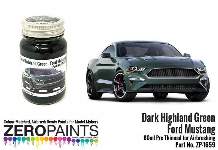 Boxart Ford Mustang - Dark Highland Green  Zero Paints