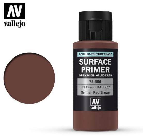 Boxart German Red Brown - RAL 8012 73.605 Vallejo Surface Primer